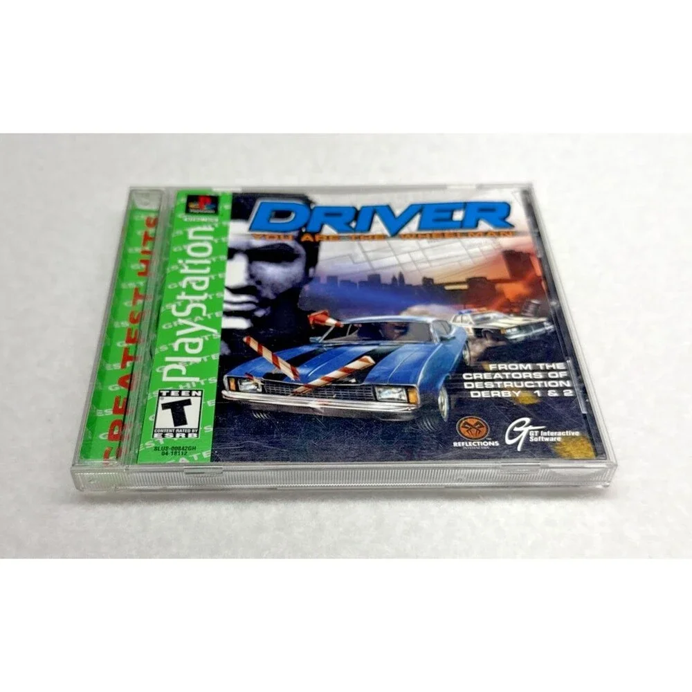 Driver Greatest Hits PS1 Sony PlayStation Complete CIB w/ Manual Untested